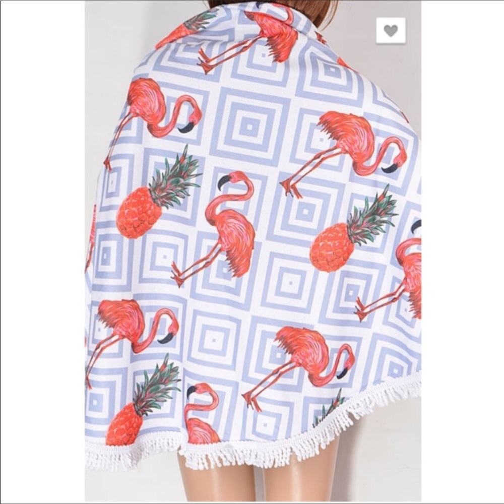 🏖🏖🏊‍♀️Flamingo Beach Towel/Cover-up🏖🏖🏊‍♀️